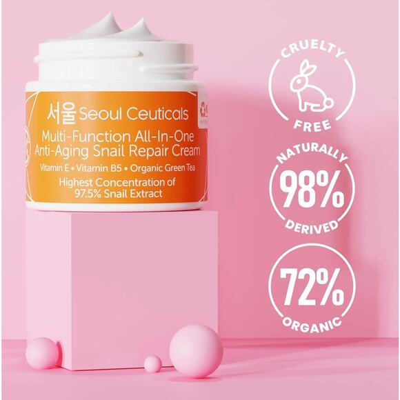 New Seoul Ceuticals Korean Anti-Aging Repair Cream - 2 oz - Picture 3 of 5